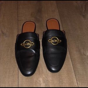 COACH Black Mules
